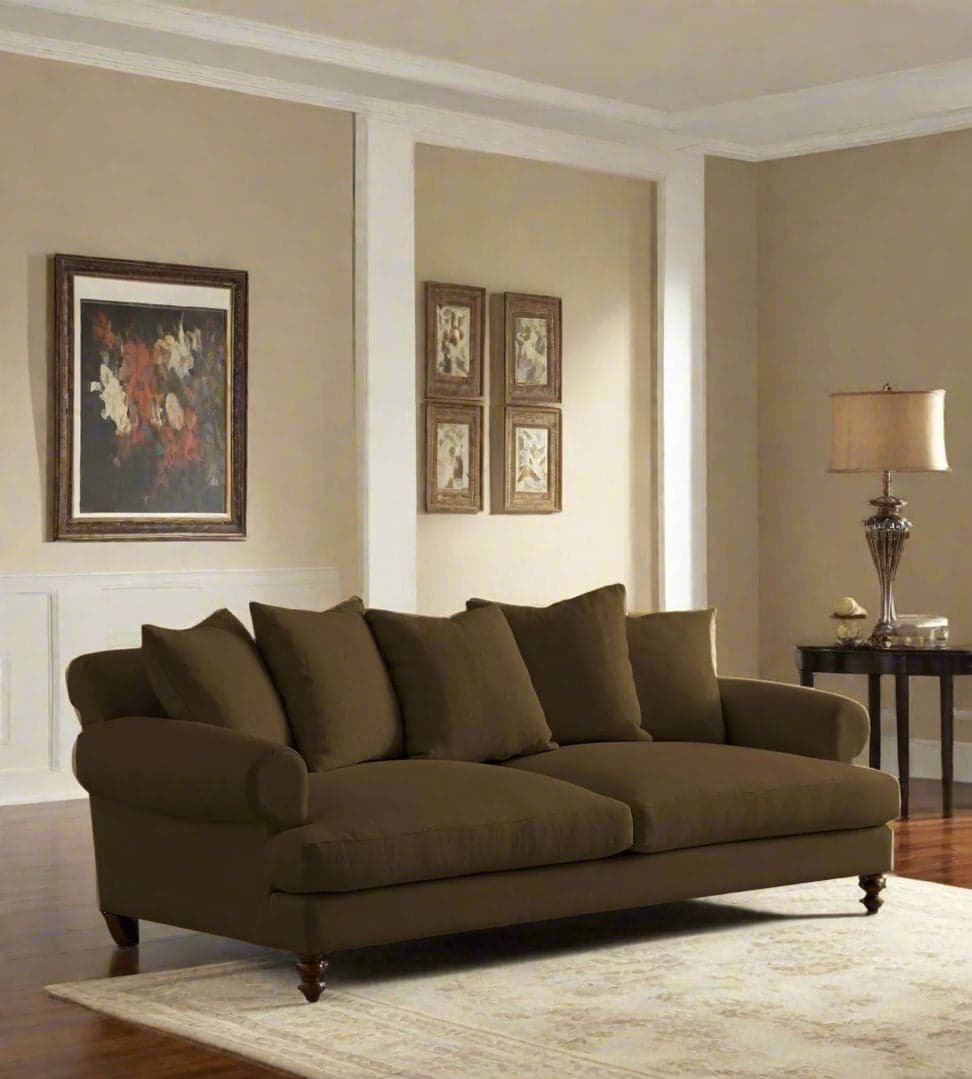Elowen Scroll Sofa – 3 Seater by CraftCurve