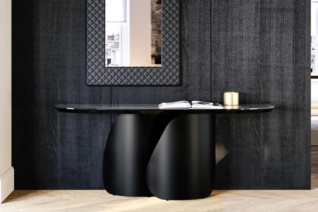 ONDA CONSOLE_glass top by Eforma