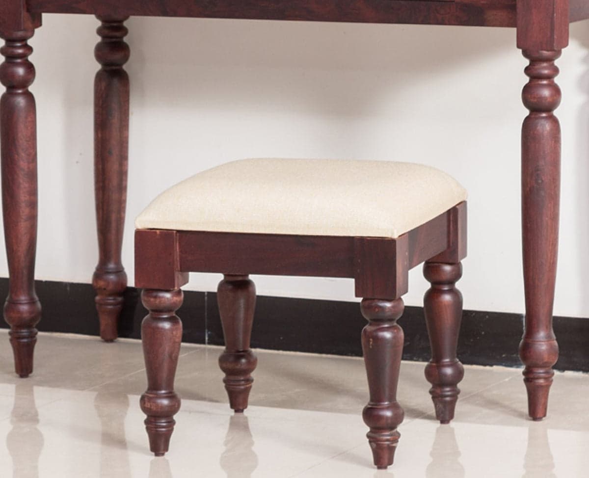 Calgary Solid Wood Stool - (Rosewood Fine Finish) by Furniselan