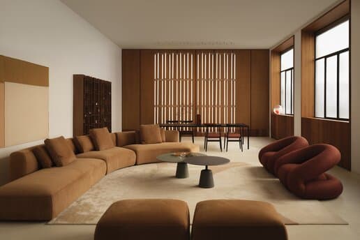 Cosy pouf by MDF Italia