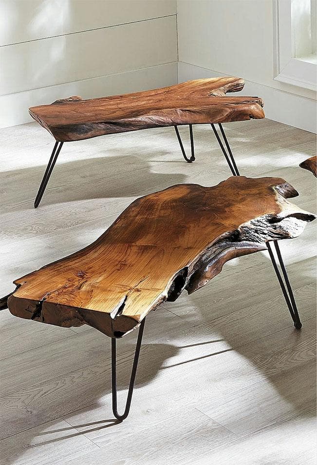Solid Wood INDIANA Walker Coffee Table by Saraf Furniture