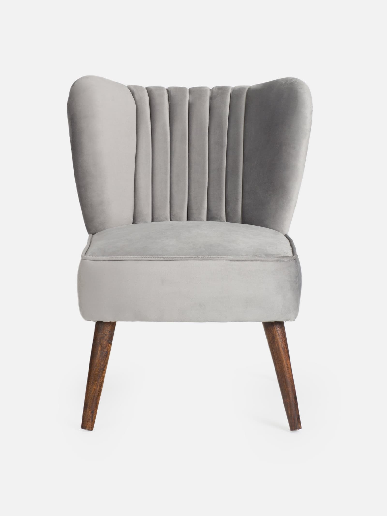 Bella Cocktail Chair - Grey Velvet by N sqaure studio