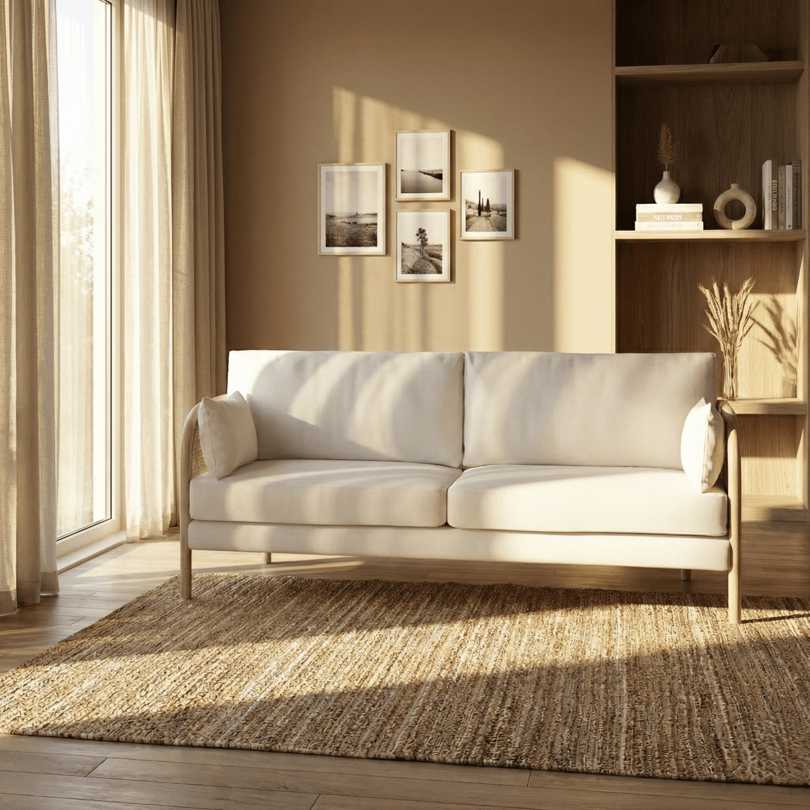 Beverly 3 Seater Rattan Sofa by Homes of Rajasthan