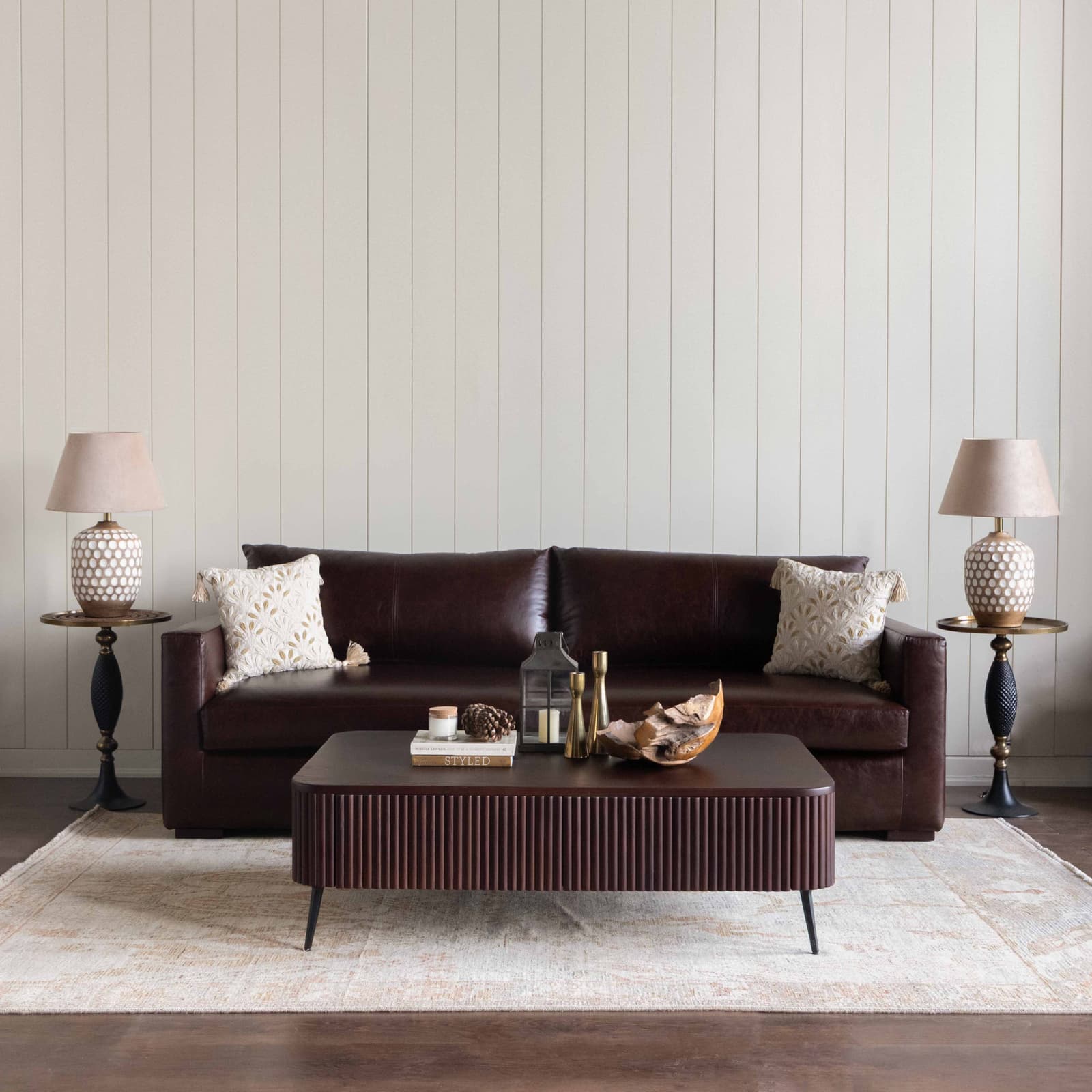 California Leather Sofa Collection by Gulmohar Lane