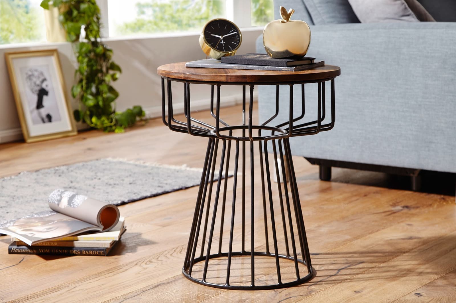 Solid Wood Indiana Vike Lamp Table by Saraf Furniture
