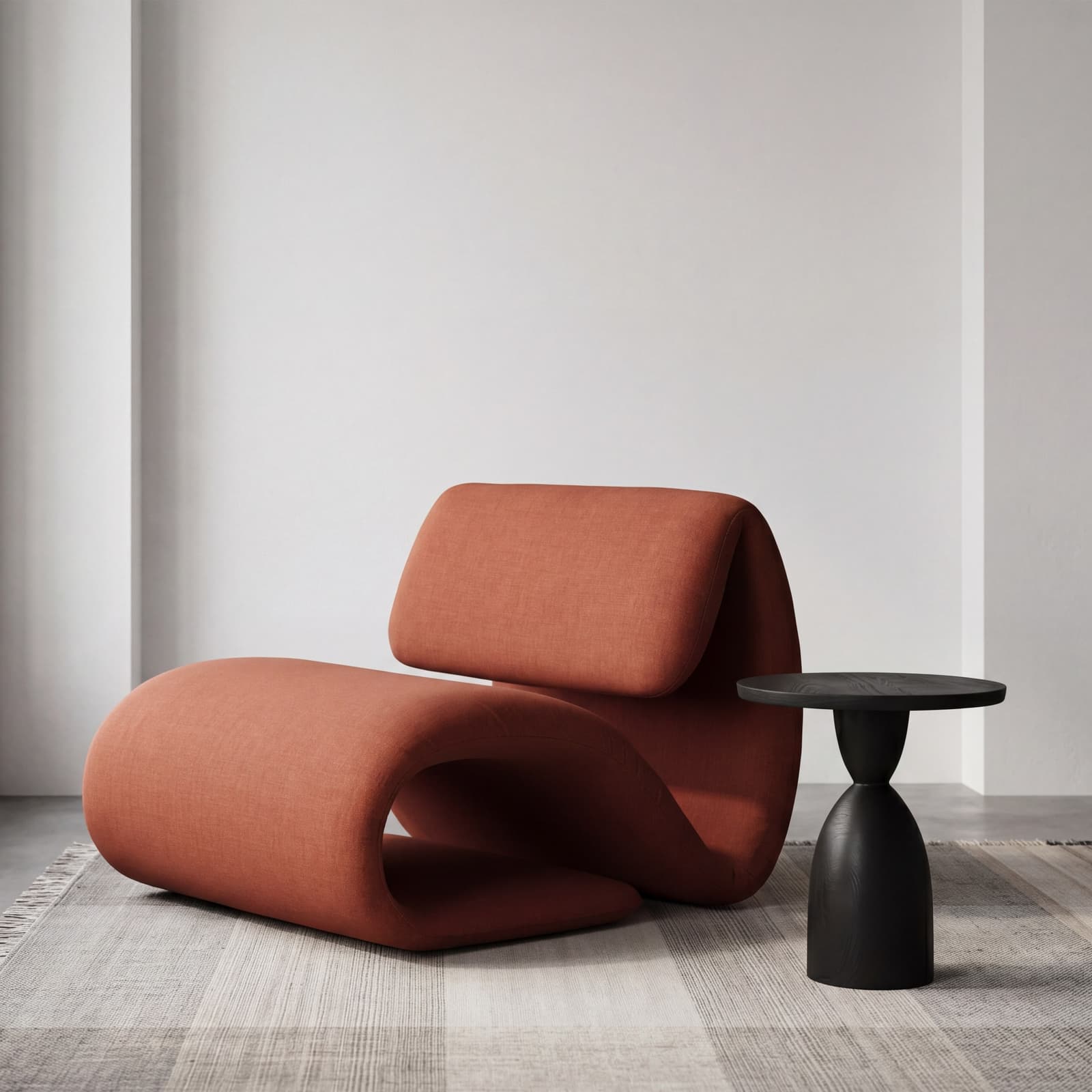 Dubna Lounge Chair - Red by Dtale Modern
