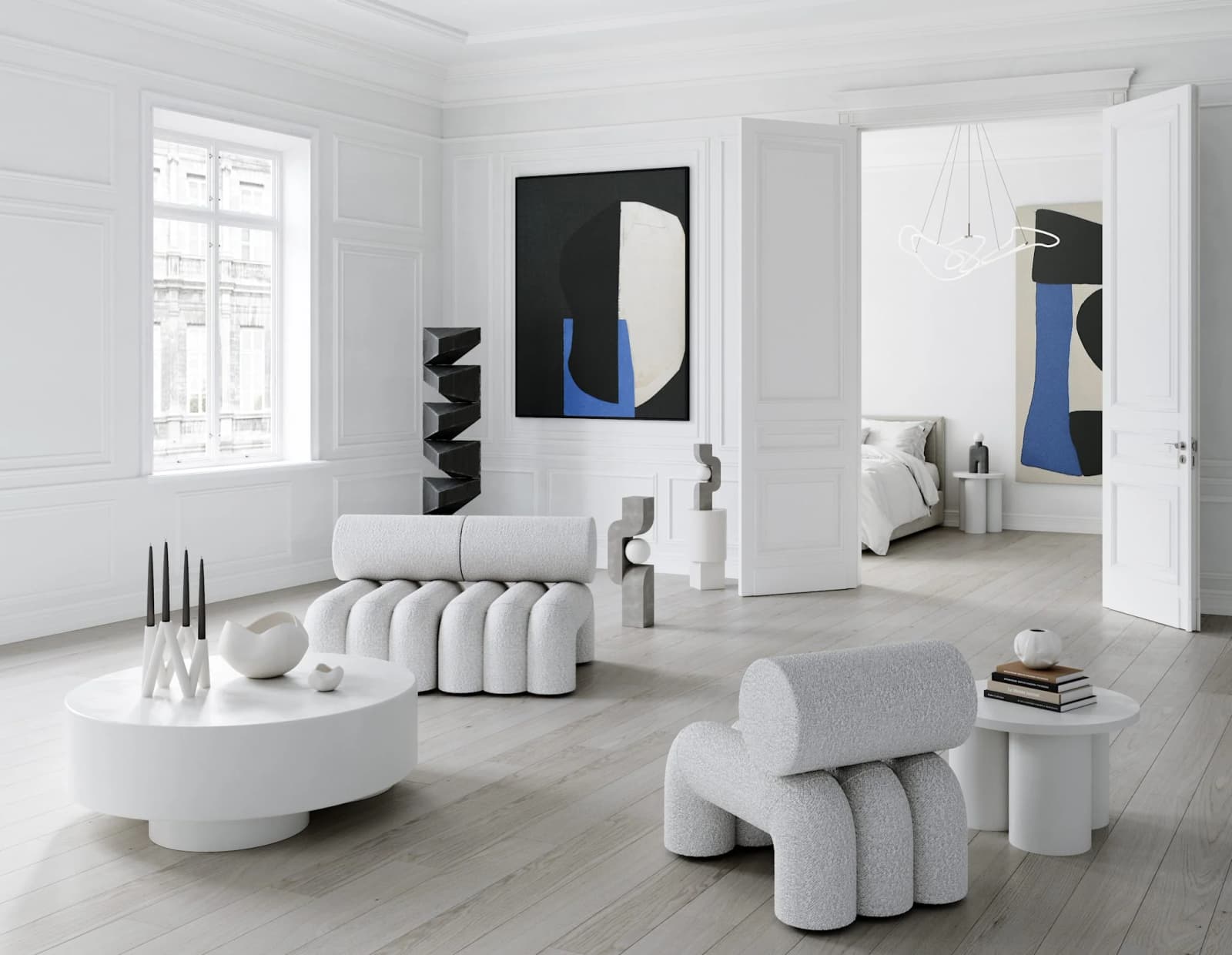 Big Foot Coffee Table, Big - Bone White by 101 Copenhagen