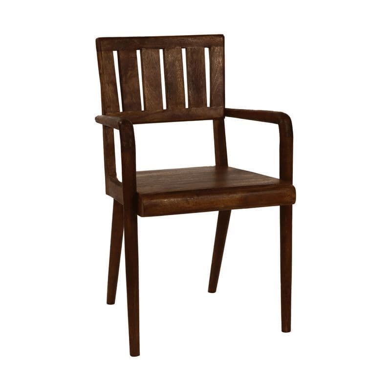Ashford Mid-Century Solid Wood Chair | Modern Wooden Accent Chair for Living Room by The Leaf Craft