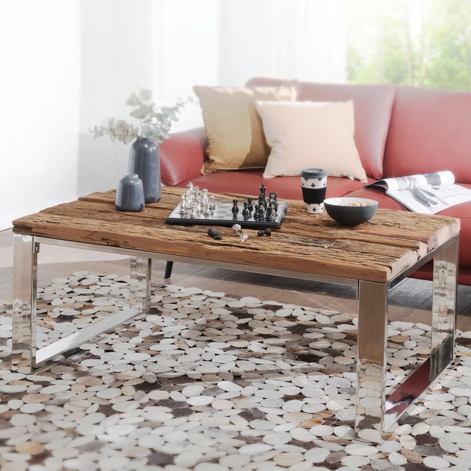 Sleeper Wood Coffee Table by Saraf Furniture